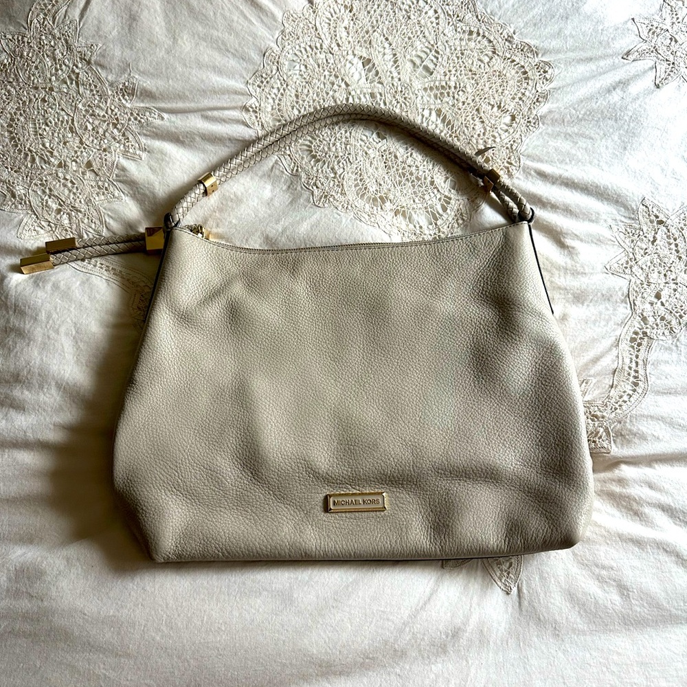 ❤️Michael Kors Hobo with Rope Strap, Off-White-